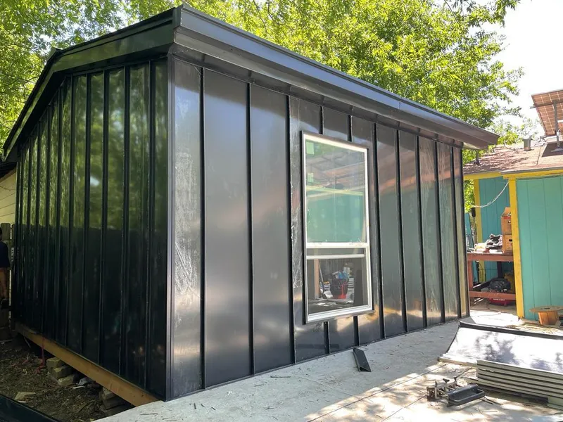 Black standing seam metal wall panels for Metal Roof Installation in Nether Providence